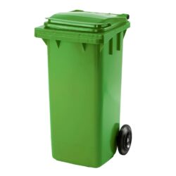 Odpadková nádoba na kolečkách splňující EU normu DIN-EN 840. Má dvě kola a široké držadlo.Odpadková nádoba vyrobená z velice odolného HDPE plastu. <br /> <br />S popelnicí lze díky držadlu a dvěma kolům velice snadno manipulovat. <br /> <br />Snadno se vyprazdňuje. Je navržena podle EU normy DIN-EN 840