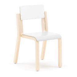 Stohovatelná dětská židle s jednoduchým stylovým designem. Židle má tvarovaný dřevěný rám se zaoblenými rohy a hranami. Sedák má přední hranu s tvarem vodopádu pro větší pohodlí.Židle DANTE je stylová dětská židle s tvarovaným rámem z břízy a sedákem a opěrákem z dýhy nebo lamina. Přední hrana sedáku ve tvaru vodopádu snižuje tlak na stehna a poskytuje dobrý komfort při sezení. <br /> <br />Několik židlí lze snadno stohovat na sebe