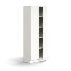 Moderní skříň s dvoukřídlými dveřmi navržená designéry společnosti AJ Produkty. Můžete ji kombinovat s dalšími prvky řady QBUS a vytvořit tak originální úložné prostory v jednotném stylu. Hodí se do kanceláří