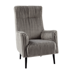 Křeslo ušák, šedá/černá, SAMY 1