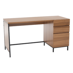 Psací stůl, dub/černá, ALYSANDRA TYP 3