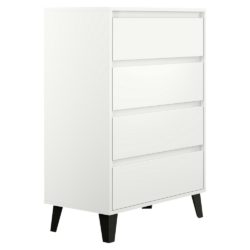 Komoda, bílá, BOGAN NEW 4S70