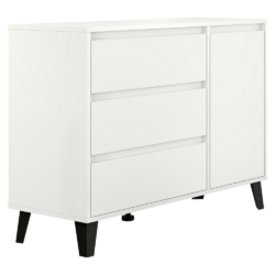 Komoda, bílá, BOGAN NEW 1D3S