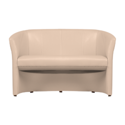 Klubové dvojkřeslo, ekokůže béžová, CUBA