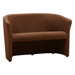 Klubové dvojkřeslo, látka hnědá, CUBA