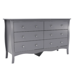 Komoda, šedá, ETKIN