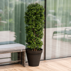 Plastový květináč, hnědá, IROM TYP 2