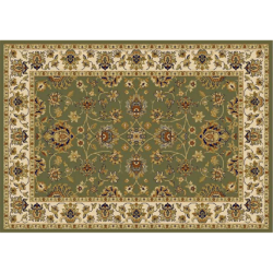 Koberec, zelená/mix barev/vzor, 100x150, KENDRA TYP 2