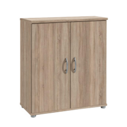 Komoda, 2 dveřová, dub sonoma, LILLY 10