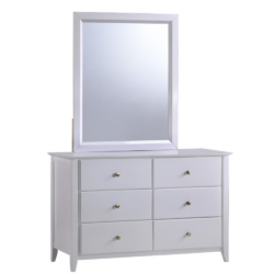 Komoda se zrcadlem, bílá, JAVA 6
