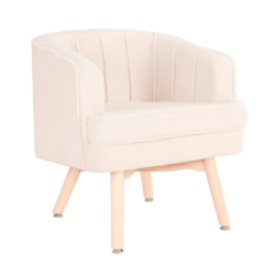 Křeslo z umělé kožešiny, béžová / přírodní, MAINO