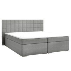 Boxspringová postel, 160x200, šedá, NAPOLI MEGAKOMFORT VISCO