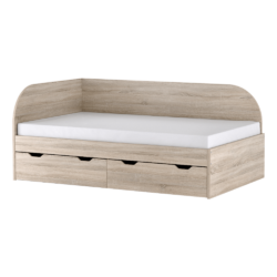 Postel, 120x200, dub sonoma, levá, REA GARY