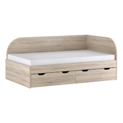 Postel, 120x200, dub sonoma, pravá, REA GARY