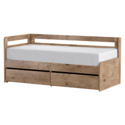 Rozkládací postel, 90/179x200, dub lancelot, REA HOPPIP