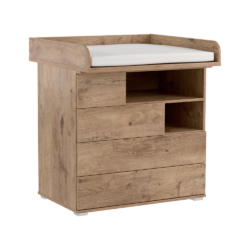 Komoda s přebalovacím pultem, dub lancelot, REA MINNIE