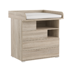 Komoda s přebalovacím pultem, dub sonoma, REA MINNIE