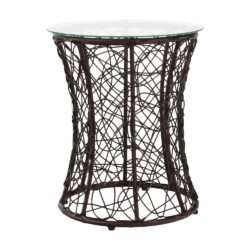 Příruční stolek, hnědá, SALMAR NEW