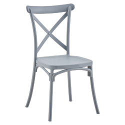 Stohovatelná židle, šedá, SAVITA