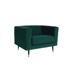 Křeslo, smaragdová/černá/gold mosaz zlatá, SOMY 1