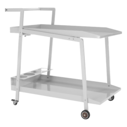 Zahradní servírovací stolek, bílá, SONIO