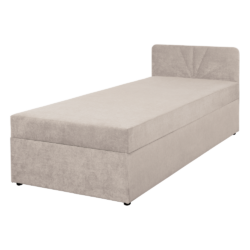 Boxspringová postel, jednolůžko, béžová, 90x200, univerzální, SUPA