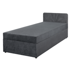 Boxspringová postel, jednolůžko, šedá, 90x200, univerzální, SUPA