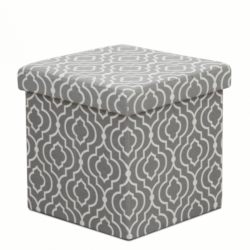 Skládací taburet, látka vzor, MARLO