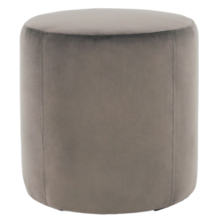 Taburet, látka Riviera, světle šedá, TOP 45