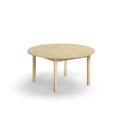 Kulatý dětský stůl s odolnou deskou potaženou linoleem