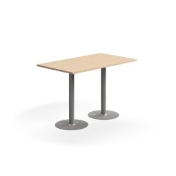 Stylový barový stůl se středovou podnoží a odolnou laminovanou deskou. Díky jednoduchému designu se hodí do různých prostředí