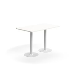 Stylový barový stůl se středovou podnoží a odolnou laminovanou deskou. Díky jednoduchému designu se hodí do různých prostředí