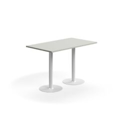 Stylový barový stůl se středovou podnoží a odolnou laminovanou deskou. Díky jednoduchému designu se hodí do různých prostředí