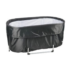 Přenosná skládací vana na otužování, černá, 290 l, HARTO