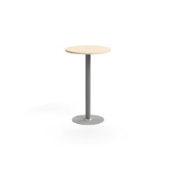 Stylový barový stůl se středovou podnoží a odolnou laminovanou deskou. Díky jednoduchému designu se hodí do různých prostředí