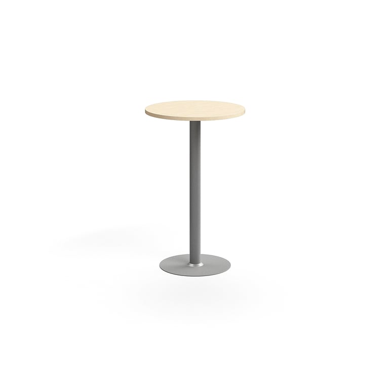 Stylový barový stůl se středovou podnoží a odolnou laminovanou deskou. Díky jednoduchému designu se hodí do různých prostředí