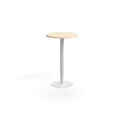 Stylový barový stůl se středovou podnoží a odolnou laminovanou deskou. Díky jednoduchému designu se hodí do různých prostředí
