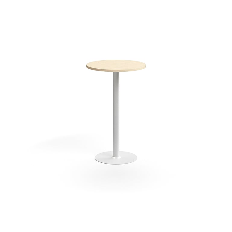 Stylový barový stůl se středovou podnoží a odolnou laminovanou deskou. Díky jednoduchému designu se hodí do různých prostředí
