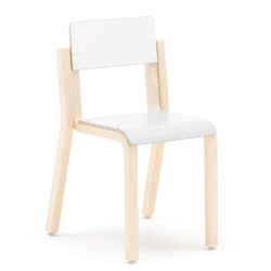 Stohovatelná dětská židle s jednoduchým stylovým designem. Židle má tvarovaný dřevěný rám se zaoblenými rohy a hranami. Sedák má přední hranu s tvarem vodopádu pro větší pohodlí.Židle DANTE je stylová dětská židle s tvarovaným rámem z břízy a sedákem a opěrákem z dýhy nebo lamina. Přední hrana sedáku ve tvaru vodopádu snižuje tlak na stehna a poskytuje dobrý komfort při sezení. <br /> <br />Několik židlí lze snadno stohovat na sebe