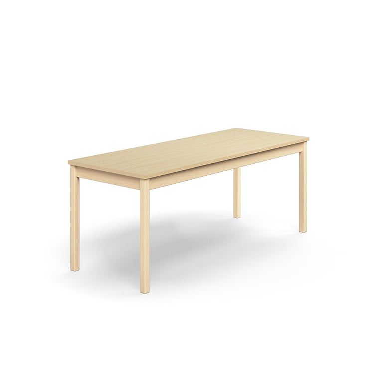 Klasický dřevěný stůl s akustickou deskou z odolného vysokotlakého laminátu. Výborně se hodí do škol a školek