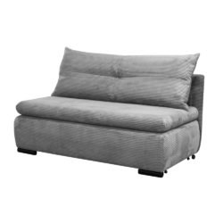 Rozkládací křeslo, světle šedá, KENY 2R