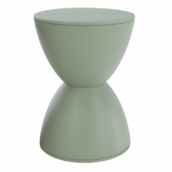 Taburet, zelená, plast, ABRAM