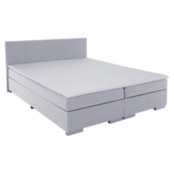 Boxspringová postel, světle šedá, 140x200, ADARA