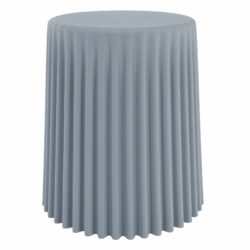 Taburet, světle šedá, plast, AKANIT