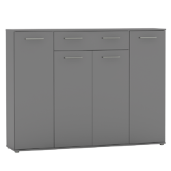 Skříňka na boty, grafit, ALEXIS