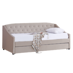 Rozkládací postel,  hnědošedá Taupe, ALODA