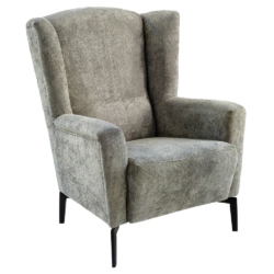 Křeslo ušák, šedá, ALURA