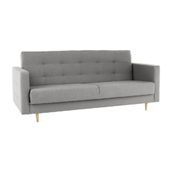 Celočalouněný 3-sed, látka šedá, AMEDIA