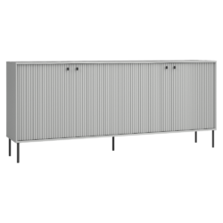 Komoda, 4D, šedá, ARIS