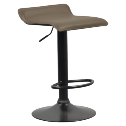 Barová židle, šedohnědá Taupe ekokůže, BAILI